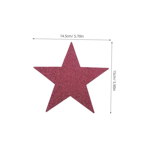 TEHAUX 10 Stück Teiliges Glitzernde Ausschnitte aus Stabilem Karton Dekorative Filmstern Motive für Kino und Geburtstagsfeiern Kreative Wand und Pinnwanddeko in Weinrot TEHAUX 10 Stück Teiliges Glitzernde Ausschnitte aus Stabilem Karton Dekorative Filmstern Motive für Kino und Geburtstagsfeiern Kreative Wand und Pinnwanddeko in Weinrot von TEHAUX