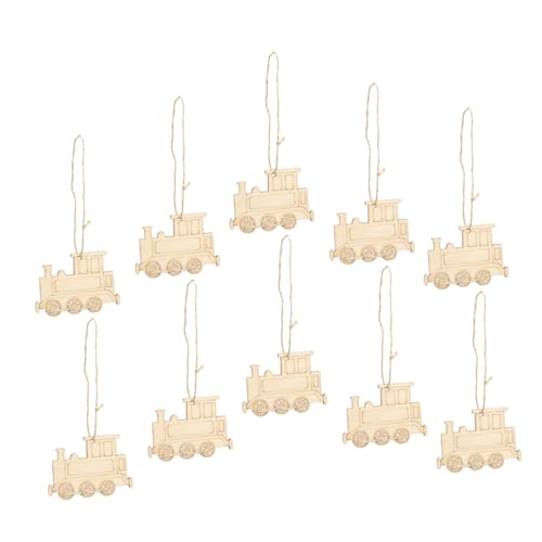 TEHAUX 10 Stück Teiliges Holz deko Zugkopf Formen Naturbelassene Holzrohlinge zum Bemalen Bastelset für DIY Zugdekoration Kreative Holzscheiben für Wohn Kinderzimmergestaltung TEHAUX 10 Stück Teiliges Holz deko Zugkopf Formen Naturbelassene Holzrohlinge zum Bemalen Bastelset für DIY Zugdekoration Kreative Holzscheiben für Wohn Kinderzimmergestaltung von TEHAUX