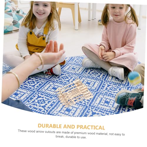 TEHAUX 10 Stück Teiliges Holzpfeil ausschnitte mit Filigranen Hohlmustern Naturbelassene DIY holzscheiben für Kreative Bastelprojekte Langlebige Holzrohlinge zum Bemalen und Dekorieren TEHAUX 10 Stück Teiliges Holzpfeil ausschnitte mit Filigranen Hohlmustern Naturbelassene DIY holzscheiben für Kreative Bastelprojekte Langlebige Holzrohlinge zum Bemalen und Dekorieren von TEHAUX