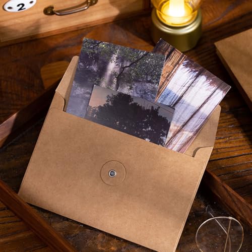 TEHAUX 10 Stück Teiliges Kraftpapier Umschlag mit Wickelverschluss Robuste Einfarbige Briefumschläge Vielseitig für Einladungen Grußkarten Dokumentenaufbewahrung im Retro stil TEHAUX 10 Stück Teiliges Kraftpapier Umschlag mit Wickelverschluss Robuste Einfarbige Briefumschläge Vielseitig für Einladungen Grußkarten Dokumentenaufbewahrung im Retro stil von TEHAUX