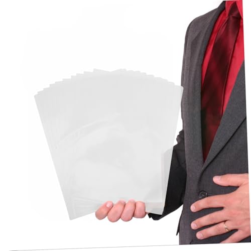 TEHAUX 10 Stück Teiliges Kunststoff ordner Transparente Dokumentenhüllen mit Großer Kapazität Klare Schulordner für Papier Prüfungen und Unterlagen Langlebige Schutzmappe von TEHAUX