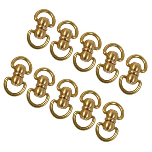 TEHAUX 10 Stück Teiliges Messing Verbindungsring für DIY Handtaschen und Rucksäcke S für Schlüsselanhänger Geldbörsen und Dekorationen von TEHAUX