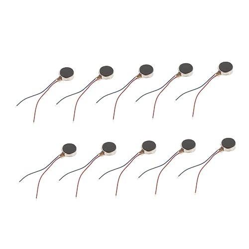 TEHAUX 10 Stück Teiliges Mikro vibrationsmotoren Dc bis Flache Langlebige Hitzebeständige Mini motoren für Beauty massager und DIY elektromotoren Korrosionsbeständig Geräuscharm Präzise von TEHAUX
