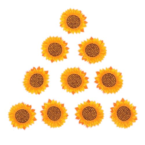 TEHAUX 10 Stück Teiliges Set Bestickter Sonnenblumen Bügelaufnäher Hochwertige Eisen Stoffblumen Patches zum Aufbügeln Jeansjacken Taschen Hüte und Kleidung Langlebig und Dekorativ TEHAUX 10 Stück Teiliges Set Bestickter Sonnenblumen Bügelaufnäher Hochwertige Eisen Stoffblumen Patches zum Aufbügeln Jeansjacken Taschen Hüte und Kleidung Langlebig und Dekorativ von TEHAUX