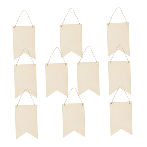 TEHAUX 10 Stück Teiliges Unbemalte Holzschilder in Bannerform Glatte Holzplatten mit Aufhängeloch DIY Bastelset für Kreative Holzkunst Stabile Holzanhänger zum Bemalen und Beschriften TEHAUX 10 Stück Teiliges Unbemalte Holzschilder in Bannerform Glatte Holzplatten mit Aufhängeloch DIY Bastelset für Kreative Holzkunst Stabile Holzanhänger zum Bemalen und Beschriften von TEHAUX