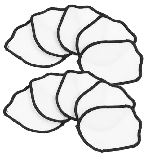 TEHAUX 10 Stück textilkleber stoffaufkleber Bügelbare Patches Applikationen für Kleidung Patchstickerei niedliche Flicken zum Aufbügeln Aufnäher für Taschen süße Patches Party-Patch Weiß von TEHAUX