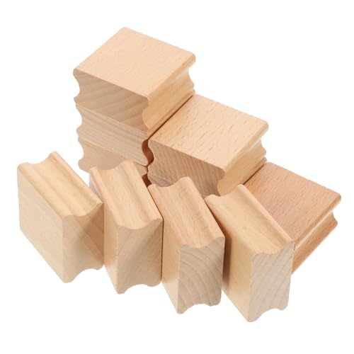 TEHAUX 10 Stücke Holz Siegel für Scrapbooking Handgemachte Briefmarken Mini Carving Blöcke für Crafting von TEHAUX