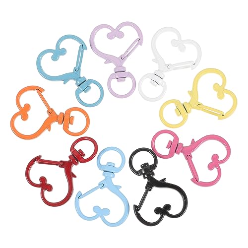 TEHAUX 10 Teiliges Armband Bastelset Mit Karabinerverschluss Gürtel Brillenkette Hundemarke Halskette Verschlüsse Und Aufhängerringe Drehschlüssel Handtaschenschnalle von TEHAUX