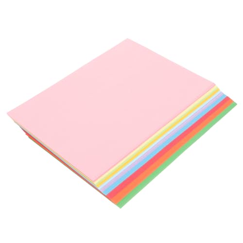TEHAUX 100 Blatt Handwerkspapier druckerpapier kreativpapier painting paper packing paper dekorpapier Herstellung farbig Malerei bunt drucken Kind Malpapiere doppelseitiges Origami-Papier von TEHAUX