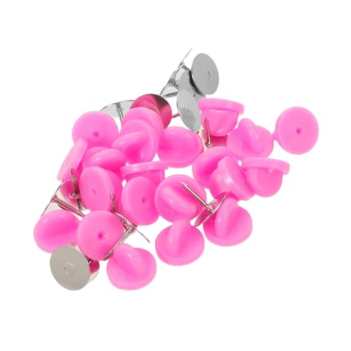 TEHAUX 100 Satz Pin Backs Ersatz mit Flachem Kopf und Rutschfestem Gummideckel Langlebige Verschlussklammern für Anstecknadeln Vielseitig Einsetzbar für DIY Schmuck und Abzeichen TEHAUX 100 Satz Pin Backs Ersatz mit Flachem Kopf und Rutschfestem Gummideckel Langlebige Verschlussklammern für Anstecknadeln Vielseitig Einsetzbar für DIY Schmuck und Abzeichen von TEHAUX