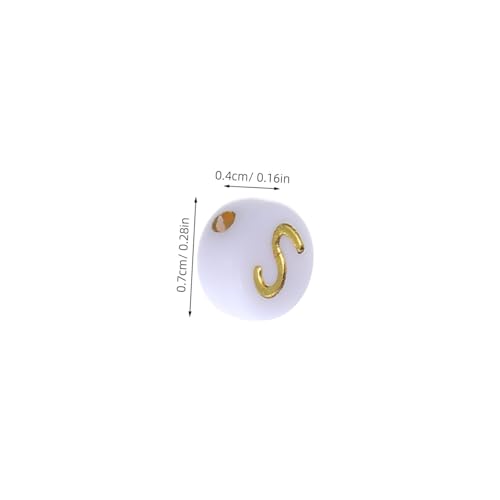 TEHAUX 100 Stück Acryl Buchstabenperlen Weißer Hintergrund Goldene Alphabetperlen Flache Runde Buchstaben Spacer Perlen Für DIY Armbänder Halsketten Schlüsselanhänger Schmuckherstellung TEHAUX 100 Stück Acryl Buchstabenperlen Weißer Hintergrund Goldene Alphabetperlen Flache Runde Buchstaben Spacer Perlen Für DIY Armbänder Halsketten Schlüsselanhänger Schmuckherstellung von TEHAUX