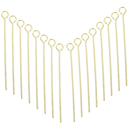 TEHAUX 100 Stück Augenstifte für DIY Schmuckherstellung T Nadeln für Ohrringe Armbänder und Mehr Langlebig und Korrosionsbeständig von TEHAUX