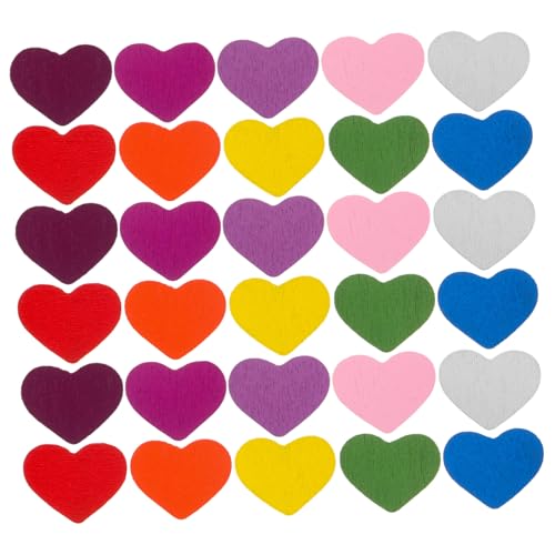 TEHAUX 100 Stück Bunte Holzherzen zum Basteln Sichere Holzstreuteile für DIY Dekoration Vielseitige Herzen in Verschiedenen Farben für Kinderhandwerk Hochzeit und Kreative Projekte TEHAUX 100 Stück Bunte Holzherzen zum Basteln Sichere Holzstreuteile für DIY Dekoration Vielseitige Herzen in Verschiedenen Farben für Kinderhandwerk Hochzeit und Kreative Projekte von TEHAUX