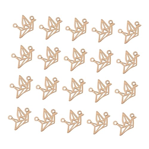 TEHAUX 100 Stück DIY Legierung Anhänger Lünetten Hohl Papierkran Anhänger für Bastelprojekte Vintage Design Gold für Dekorationen zu Festen Zuhause und Partys TEHAUX 100 Stück DIY Legierung Anhänger Lünetten Hohl Papierkran Anhänger für Bastelprojekte Vintage Design Gold für Dekorationen zu Festen Zuhause und Partys von TEHAUX