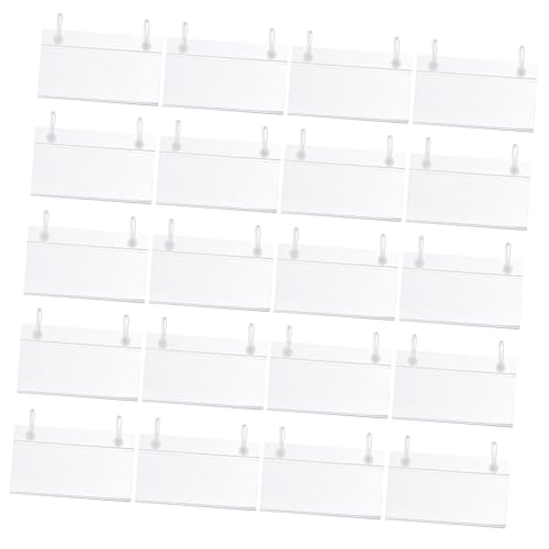 TEHAUX 100 Stück Draht Regal Etikettenhalter Wiederverwendbar Preisetikettenhalter Transparent für Einzelhandel Supermarkt Laden Verkaufsdisplay Organizer TEHAUX 100 Stück Draht Regal Etikettenhalter Wiederverwendbar Preisetikettenhalter Transparent für Einzelhandel Supermarkt Laden Verkaufsdisplay Organizer von TEHAUX