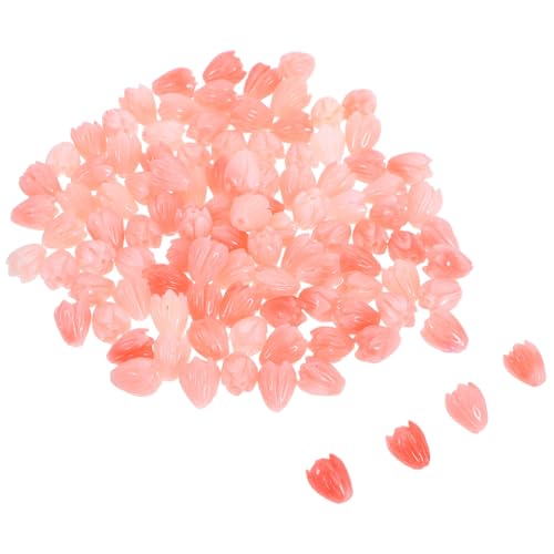 TEHAUX 100 Stück Gefertigte Jasminblütenperlen Hellrosa Synthetisches Korallendekor Schmuck Spacer Perlen für DIY Schmuckherstellung Armband und Halskette Langlebig und Romantisch TEHAUX 100 Stück Gefertigte Jasminblütenperlen Hellrosa Synthetisches Korallendekor Schmuck Spacer Perlen für DIY Schmuckherstellung Armband und Halskette Langlebig und Romantisch von TEHAUX