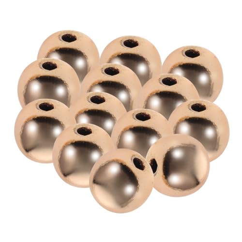 TEHAUX 100 Stück Goldene Runde Spacer Perlen Glatte Loose Beads für DIY Armband Halskette Schmuckherstellung Zubehör Vielseitige Bastelmaterialien für Kreative Projekte TEHAUX 100 Stück Goldene Runde Spacer Perlen Glatte Loose Beads für DIY Armband Halskette Schmuckherstellung Zubehör Vielseitige Bastelmaterialien für Kreative Projekte von TEHAUX