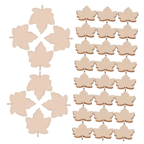 TEHAUX 100 Stück Holzscheiben Ahornblatt zum Basteln Natürliche Baumscheiben mit Löchern DIY Holzverzierungen für Outdoor Deko Langlebige Holzstücke für Handwerk und Wohnkultur TEHAUX 100 Stück Holzscheiben Ahornblatt zum Basteln Natürliche Baumscheiben mit Löchern DIY Holzverzierungen für Outdoor Deko Langlebige Holzstücke für Handwerk und Wohnkultur von TEHAUX