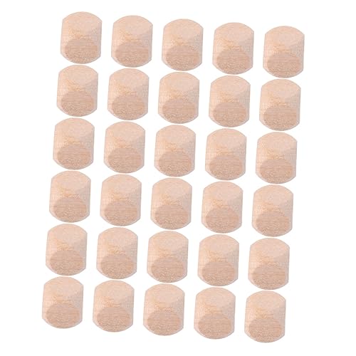 TEHAUX 100 Stück Holzwürfel hochzeitsdeko hochzeitsdeco dice Set gesselschafftsspiele holzsteckwürfel Holzspiel Spaß groß Herstellung sechs unvollendet quadratische Blöcke Handwerk von TEHAUX