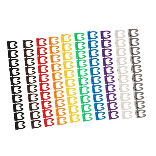 TEHAUX 100 Stück Kabelmarkierungsröhrchen Kunststoff Kabelbeschriftung Wiederverwendbar Feuchtigkeitsbeständig für Daten USB Stromkabel Büro und Zuhause TEHAUX 100 Stück Kabelmarkierungsröhrchen Kunststoff Kabelbeschriftung Wiederverwendbar Feuchtigkeitsbeständig für Daten USB Stromkabel Büro und Zuhause von TEHAUX
