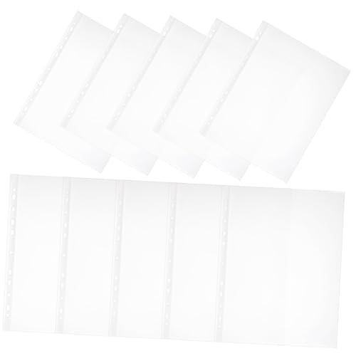 TEHAUX 100 Stück Klarsichthüllen mit Lochungen Transparente Dokumententaschen Staubdicht Wiederverwendbare Schutzfolien für Papier und Akten Praktische Sichtschutzblätter für Ordner TEHAUX 100 Stück Klarsichthüllen mit Lochungen Transparente Dokumententaschen Staubdicht Wiederverwendbare Schutzfolien für Papier und Akten Praktische Sichtschutzblätter für Ordner von TEHAUX
