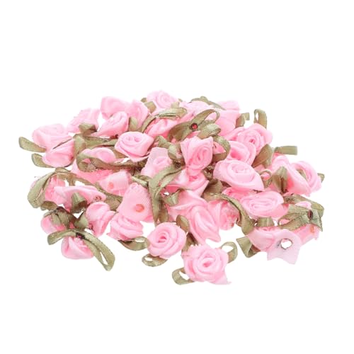 TEHAUX 100 Stück Mini Satinband Rosen mit Grünen Blättern Kleine Stoffrosen zum Basteln Dekorative Künstliche Blumen für Geschenkverpackung Hochzeitssträuße Valentinstag und DIY Handwerk TEHAUX 100 Stück Mini Satinband Rosen mit Grünen Blättern Kleine Stoffrosen zum Basteln Dekorative Künstliche Blumen für Geschenkverpackung Hochzeitssträuße Valentinstag und DIY Handwerk von TEHAUX