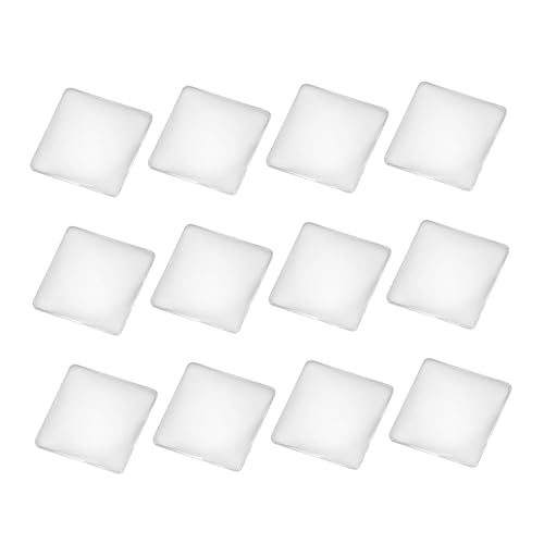TEHAUX 100 Stück Quadratische Sticker für DIY Schmuckgestaltung Transparente Anhänger Zubehör für Schmuck und Bastelarbeiten von TEHAUX