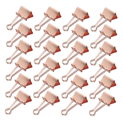 TEHAUX 100 Stück Roségold Metall Büroklammern Kleine Binder Clips Multifunktional für Dokumentenorganisation Schulunterlagen und Bürobedarf Kompakte Papierklemmen mit Sicherem Halt TEHAUX 100 Stück Roségold Metall Büroklammern Kleine Binder Clips Multifunktional für Dokumentenorganisation Schulunterlagen und Bürobedarf Kompakte Papierklemmen mit Sicherem Halt von TEHAUX