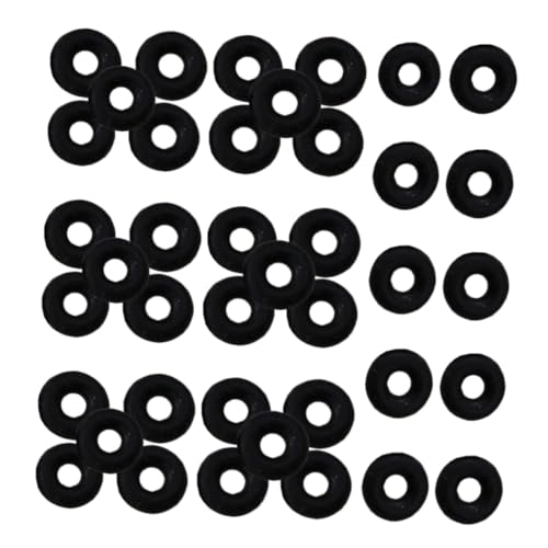 TEHAUX 100 Stück Rutsch Gummiringe für Armbänder Stabile Stopperperlen Praktische DIY Schmuckverbinder Flexible Stopper für Sichere Armbandbefestigung Schwarzes Zubehör für Bastelarbeiten TEHAUX 100 Stück Rutsch Gummiringe für Armbänder Stabile Stopperperlen Praktische DIY Schmuckverbinder Flexible Stopper für Sichere Armbandbefestigung Schwarzes Zubehör für Bastelarbeiten von TEHAUX