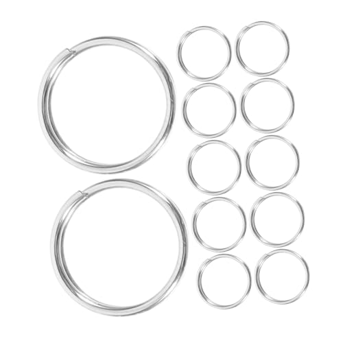 TEHAUX 100 Stück Schlüsselring Durchmesser Split Ringe für DIY Bastelprojekte und Schmuckherstellung Robuste und Rostfreie Materialien TEHAUX 100 Stück Schlüsselring Durchmesser Split Ringe für DIY Bastelprojekte und Schmuckherstellung Robuste und Rostfreie Materialien von TEHAUX