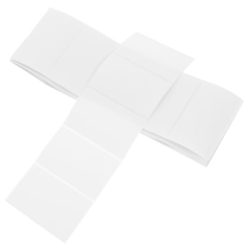 TEHAUX 100 Stück Selbstklebende Etiketten Robuste Versandetiketten aus Kupferpapier für Versand Adressierung und Bürotasks Design Leicht Beschreibbar von TEHAUX