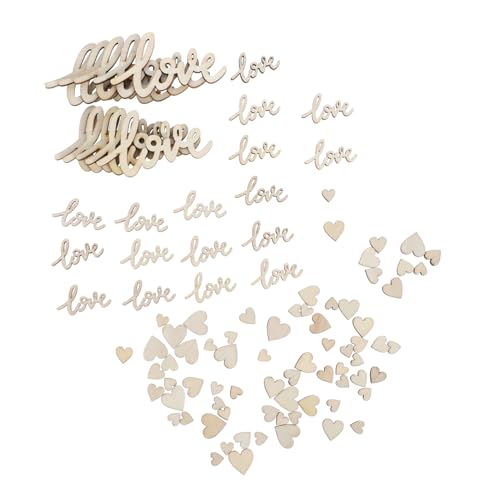 TEHAUX 100 Stück Teiliges Herzförmiges Holzdekor Natürliche Holzherzen für DIY Basteln Hochzeits und Valentinstagsdeko Romantische Holzscheiben zur Tischdekoration Rustikale Geschenkbox TEHAUX 100 Stück Teiliges Herzförmiges Holzdekor Natürliche Holzherzen für DIY Basteln Hochzeits und Valentinstagsdeko Romantische Holzscheiben zur Tischdekoration Rustikale Geschenkbox von TEHAUX