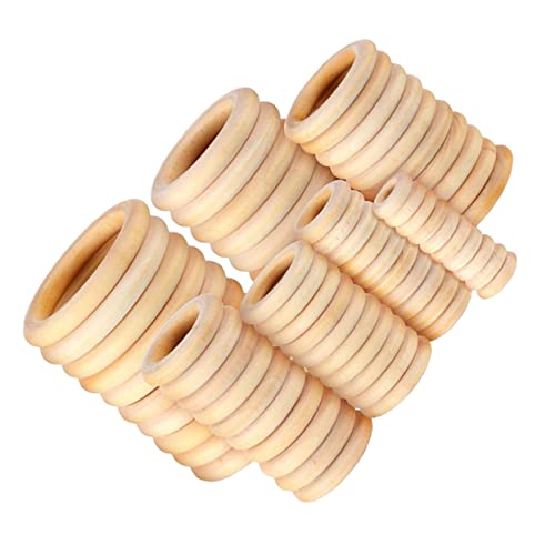 TEHAUX 100 Stück Unbehandelte Holzringe für DIY Basteln für Dekoration Vorhangringe und Anhänger Robuste Langlebige Holzringe für Kreative Projekte TEHAUX 100 Stück Unbehandelte Holzringe für DIY Basteln für Dekoration Vorhangringe und Anhänger Robuste Langlebige Holzringe für Kreative Projekte von TEHAUX