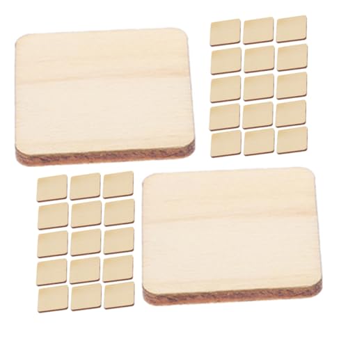 TEHAUX 100 Stück Unlackierte Holzquadrate für Bastelprojekte DIY Holzstücke zum Malen Dekorieren und Gestalten Vielseitige Holzplatten für Kreative Ideen und TEHAUX 100 Stück Unlackierte Holzquadrate für Bastelprojekte DIY Holzstücke zum Malen Dekorieren und Gestalten Vielseitige Holzplatten für Kreative Ideen und von TEHAUX