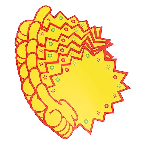 TEHAUX 100 Stück Werbepreisschild Aufkleber Etiketten für den Einzelhandel Verkaufsschild Werbe-Tags fördernd discounte Preisschilder einkaufen Werbeschilder Papier Yellow TEHAUX 100 Stück Werbepreisschild Aufkleber Etiketten für den Einzelhandel Verkaufsschild Werbe-Tags fördernd discounte Preisschilder einkaufen Werbeschilder Papier Yellow von TEHAUX