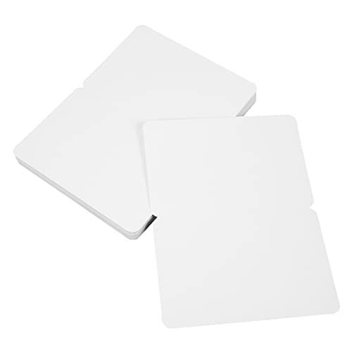 TEHAUX 100 Stück halbgefaltete grußkarte Du leere Karten Geburtstag Stichwort dankeskarten thank you cards danksagungskarten geschenkkarte Klappkarte Erntedankfest-Karte Papier Weiß von TEHAUX