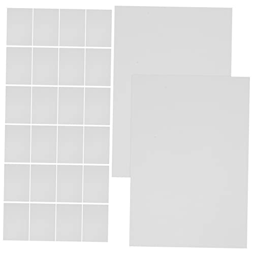 TEHAUX 100 Stück leere Karte Gruß kleine Karten farbig Schüttgut Karten leer mit leere Wortkarten Bastelpapierkarte Kartenrohlinge leere aquarellkarten Bastelkarte Weiß von TEHAUX