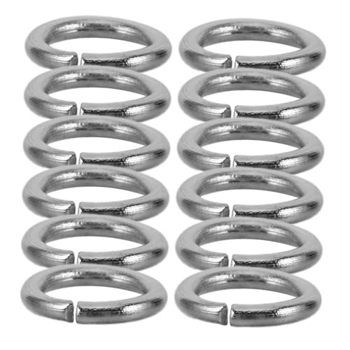 TEHAUX 1000 Stück Edelstahl Geschlossene Biegeringe Drahtstärke Außendurchmesser Schmuckverbinder für DIY Armband Halskette Basteln mit Glatter Oberfläche Langlebig Rostfrei von TEHAUX