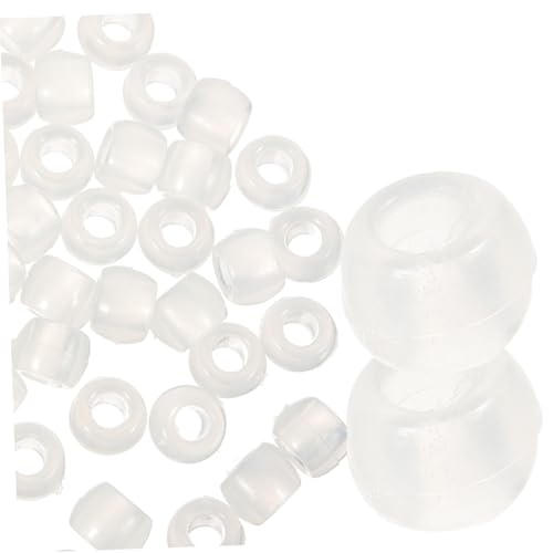 TEHAUX 1000Er-Packung Uv-reaktive Kunststoffperlen Farben Magisch Farbwechselnd Leuchtend im Dunkeln Transparent Perlen zum Auffädeln Schmuckherstellung DIY Armband Halskette von TEHAUX