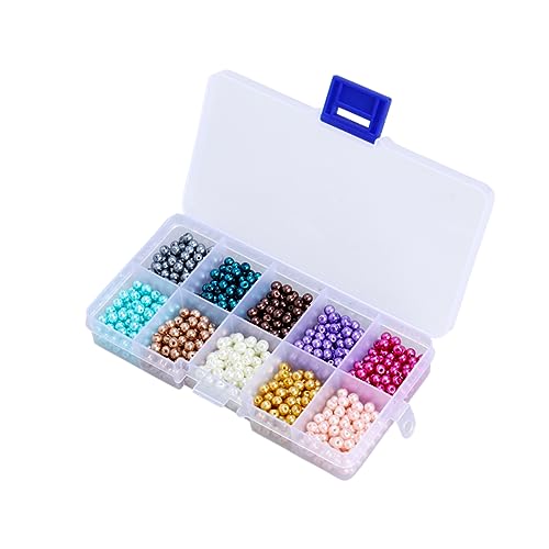 TEHAUX 1000Stücke Glasperlen Runde Imitation Perlen Farben Für Schmuckherstellung Basteln Und DIY Halsketten Langlebige Und Bastelmaterialien TEHAUX 1000Stücke Glasperlen Runde Imitation Perlen Farben Für Schmuckherstellung Basteln Und DIY Halsketten Langlebige Und Bastelmaterialien von TEHAUX