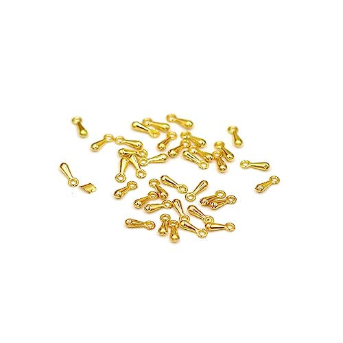 TEHAUX 1000stücke Diy- -anhänger Aus Legierung Mit Langen Kettenschwänzen Halsketten-anhänger Zum Basteln Goldfarben von TEHAUX