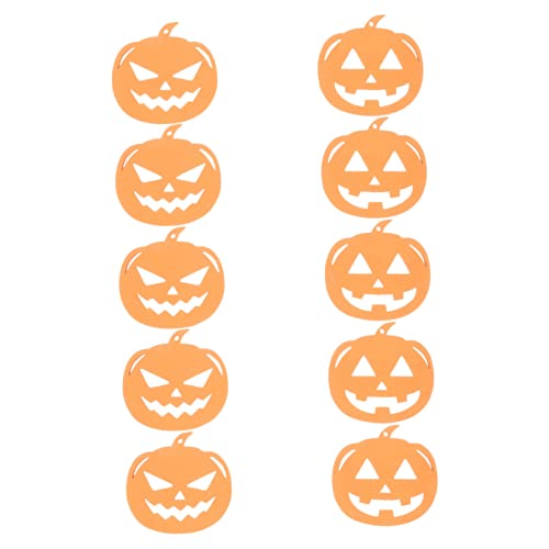 TEHAUX 10Stücke Halloween Kürbisscheiben Holz DIY Dekoration Hängende Anhänger für Kinderzimmer Lebendige Farben für Kreative Bastelprojekte und Raumgestaltung TEHAUX 10Stücke Halloween Kürbisscheiben Holz DIY Dekoration Hängende Anhänger für Kinderzimmer Lebendige Farben für Kreative Bastelprojekte und Raumgestaltung von TEHAUX