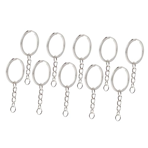 TEHAUX 10Stücke Metallrohlinge Schlüsselringe Geteilte Schlüsselhalter Ringe für DIY Schlüsselanhänger Zubehör Glänzende und Langlebige Spaltringe Sicher und Vielseitig Einsetzbar TEHAUX 10Stücke Metallrohlinge Schlüsselringe Geteilte Schlüsselhalter Ringe für DIY Schlüsselanhänger Zubehör Glänzende und Langlebige Spaltringe Sicher und Vielseitig Einsetzbar von TEHAUX