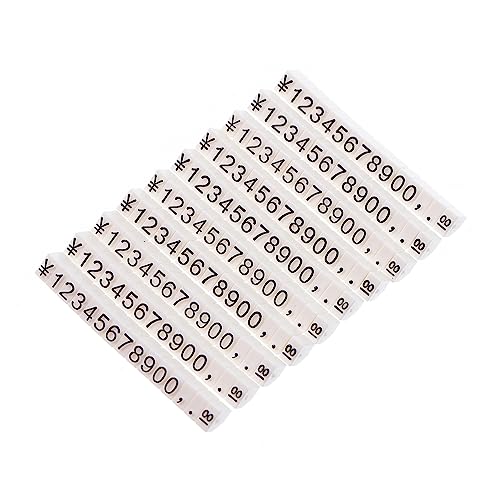 TEHAUX 10Stücke Preisetiketten Rohstoffpreise Preisanzeige Tags Für Geschäfte Supermärkte Und Einkaufszentren Weiße Grundfarbe Mit Schwarzer TEHAUX 10Stücke Preisetiketten Rohstoffpreise Preisanzeige Tags Für Geschäfte Supermärkte Und Einkaufszentren Weiße Grundfarbe Mit Schwarzer von TEHAUX
