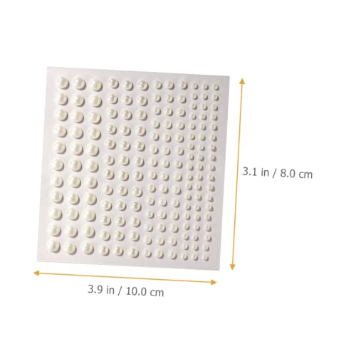 TEHAUX 12 Blatt Perlen Sticker Gesichtsschmuck Selbstklebende Body Jewels Haar Schmuck Festival Makeup Zubehör für Frauen Mädchen von TEHAUX