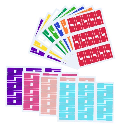 TEHAUX 12 Blatt Selbstklebende Netzwerkkabel Etiketten Bunte Kabelmanagement Aufkleber Reißfest Flexible Kabelbeschriftung Für Computer USB Ladegeräte Elektronische Kabel TEHAUX 12 Blatt Selbstklebende Netzwerkkabel Etiketten Bunte Kabelmanagement Aufkleber Reißfest Flexible Kabelbeschriftung Für Computer USB Ladegeräte Elektronische Kabel von TEHAUX