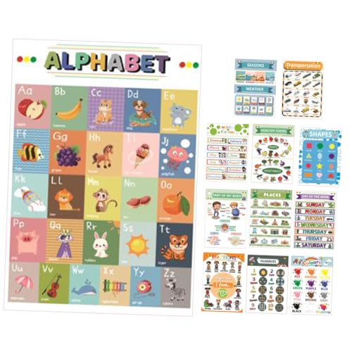 TEHAUX 12 Blatt Teiliges Englisch Formen Lernposter Set für Farbenfrohe Langlebige Wanddekoration Pädagogisch Wertvoll Ansprechende Illustrationen für Frühkindliche Sprachförderung und TEHAUX 12 Blatt Teiliges Englisch Formen Lernposter Set für Farbenfrohe Langlebige Wanddekoration Pädagogisch Wertvoll Ansprechende Illustrationen für Frühkindliche Sprachförderung und von TEHAUX