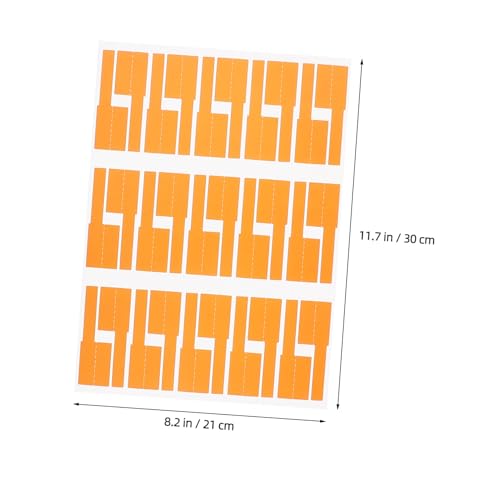 TEHAUX 12 Blatt Teiliges P Förmiges Kabel Etiketten Selbstklebend Wasserfest Kratzfest Kabelbeschriftung für Industrielle Anwendungen in Weiß Rot Blau Gelb Grün Orange zur Einfachen TEHAUX 12 Blatt Teiliges P Förmiges Kabel Etiketten Selbstklebend Wasserfest Kratzfest Kabelbeschriftung für Industrielle Anwendungen in Weiß Rot Blau Gelb Grün Orange zur Einfachen von TEHAUX