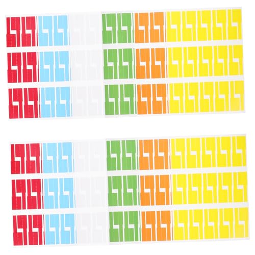 TEHAUX 12 Blatt Teiliges P Förmiges Selbstklebendes Kabel Farben Reißfest Wasserbeständig Vielseitig für Netzwerkkabel Computer und Elektrokabel Einfache Kabelkennzeichnung für Büro und TEHAUX 12 Blatt Teiliges P Förmiges Selbstklebendes Kabel Farben Reißfest Wasserbeständig Vielseitig für Netzwerkkabel Computer und Elektrokabel Einfache Kabelkennzeichnung für Büro und von TEHAUX
