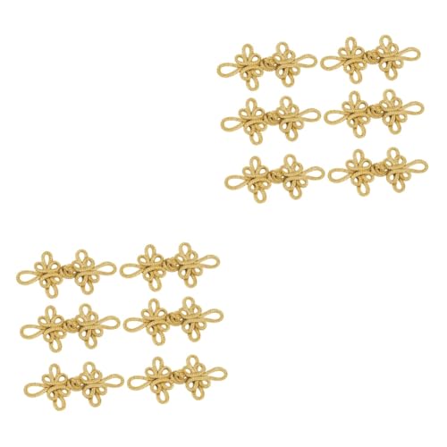 TEHAUX 2 Sets Klassische Und Zarte Kostümknöpfe Im Chinesischen Stil Verschlüsse Zum Nähen Von Dekorativen Knöpfen Elegante Knoten 6 Paare * 2 von TEHAUX